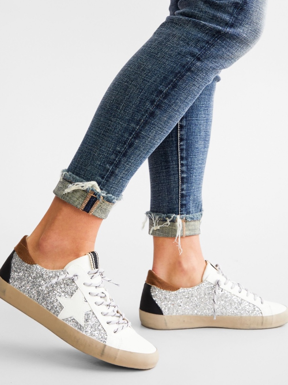 Shu Shop Paula Sneakers in Silver Sparkle - Picture 7 of 7